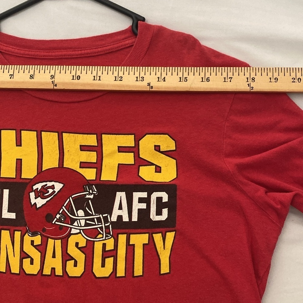 NFL Chiefs Red Ling Sleeves T Shirt Size XL - Picture 5 of 8